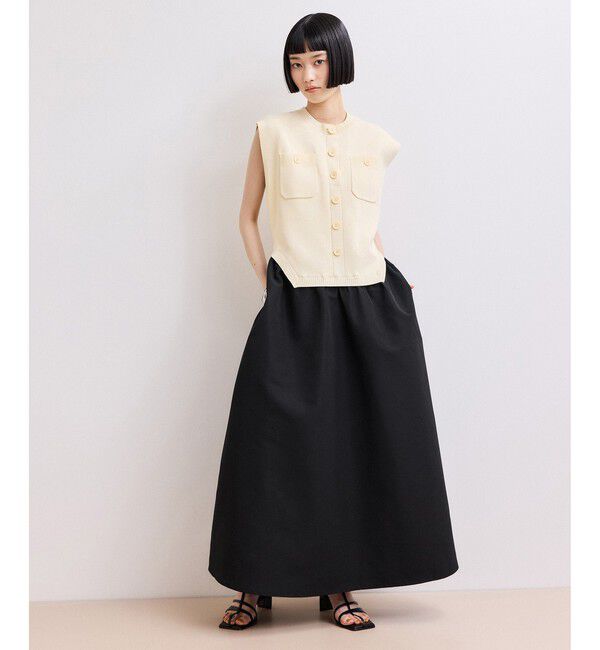 ADAM ET ROPE'「【WEB限定】・【サステナブル】カーブヘムコンビワンピース」|ワンピース|キナリ系(17)