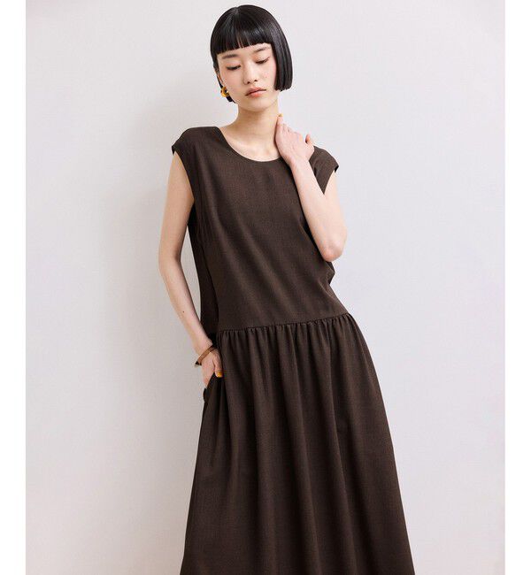 ADAM ET ROPE'「【WEB限定】バックオープンマキシワンピース」|ワンピース|