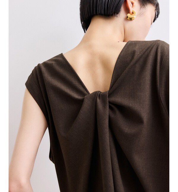 ADAM ET ROPE'「【WEB限定】バックオープンマキシワンピース」|ワンピース|