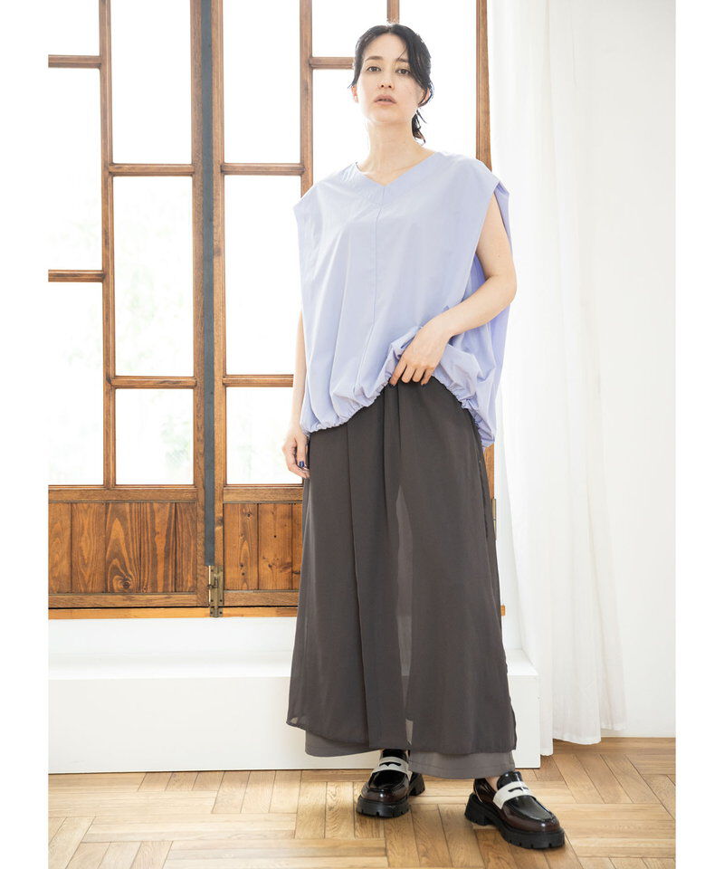  「シフォンレイヤードパンツ」|その他|