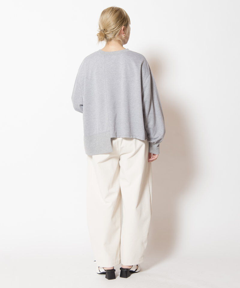  「箔プリント切替プルオーバー」|Tシャツ・カットソー|