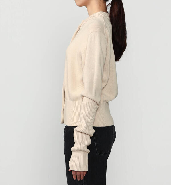  「THE SHINZONE | COTTON LONG RIB CARDIGAN WOMEN」|ニット・セーター|