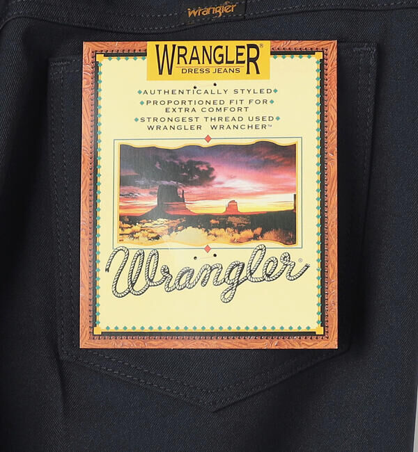  「Wrangler | 〈別注〉 WRANCHER ワイドスラックス NAVY MEN」|チノ|