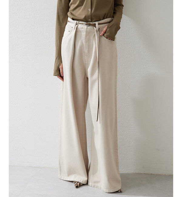  「デニムタックパンツ」|デニム|