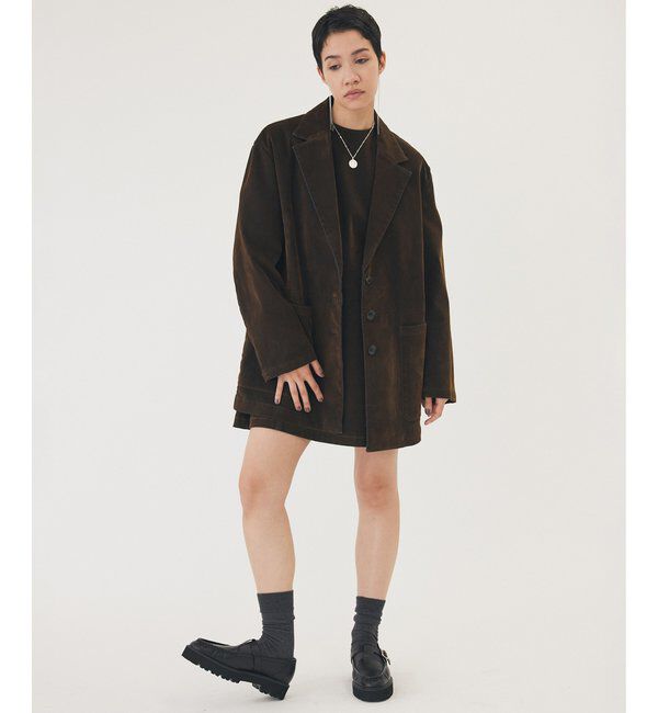 THE PAUSE「【THE PAUSE】フロッキーデニムジャケット」|デニムジャケット|