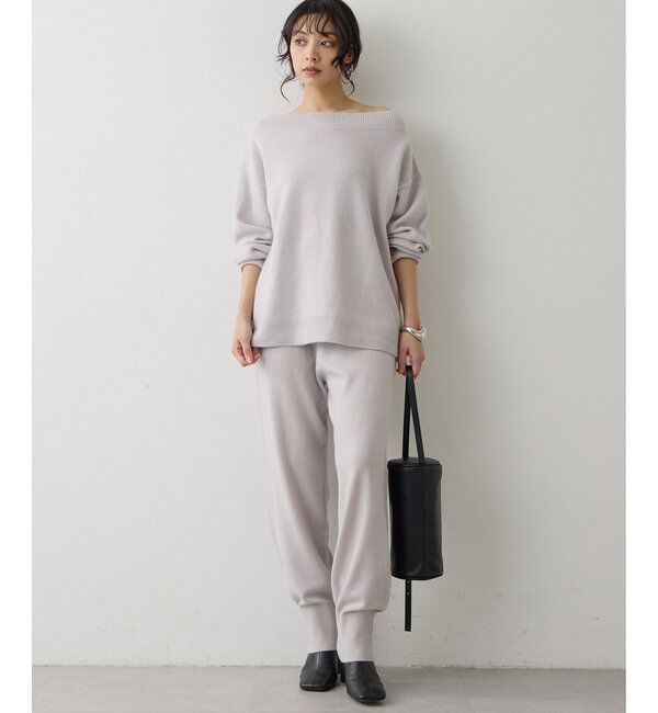 「ウールカシミヤニットパンツ」|チノ|