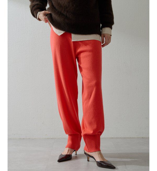  「ウールカシミヤニットパンツ」|チノ|