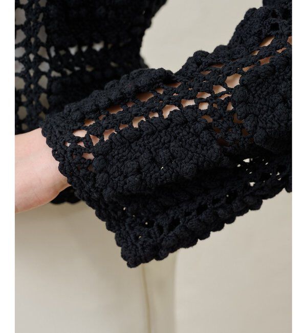  「ハンドクロシェカーデ」|ニット・セーター|