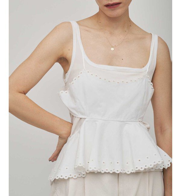 GEMINI「【GEMINI】スカラップキャミソール」|シャツ・ブラウス|