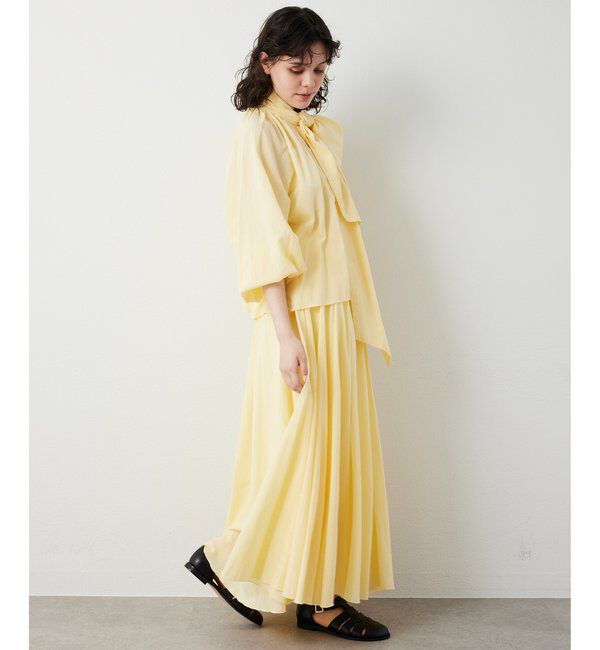  「製品染めボウブラウス」|シャツ・ブラウス|