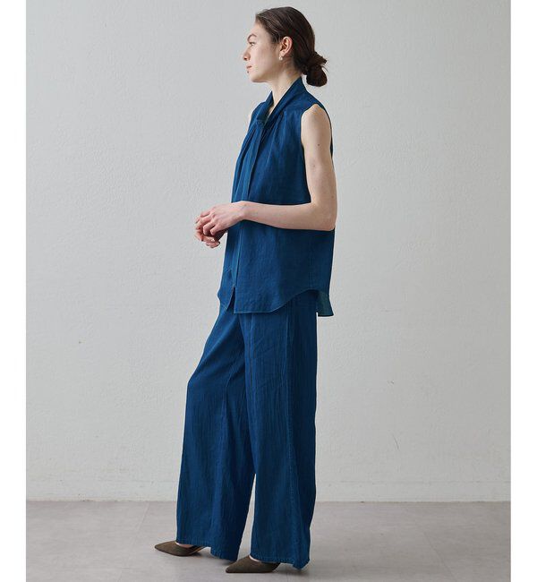 Drawing Numbers「【Drawing Numbers】ソフトデニムボウタイブラウス」|シャツ・ブラウス|