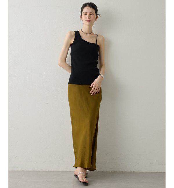 Drawing Numbers「【Drawing Numbers】パッド付きアシメタンク」|Tシャツ・カットソー|