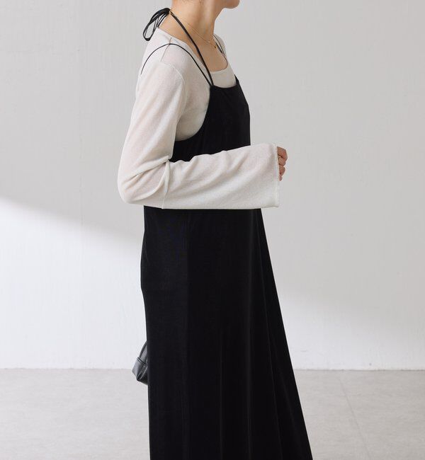  「シアーラメリブスクエアカットソー」|Tシャツ・カットソー|