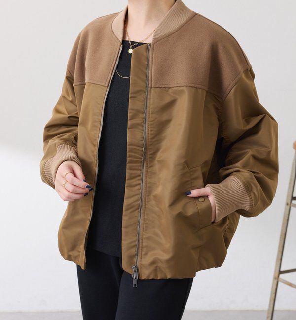  「コンビMA-1ブルゾン」|ベスト・ジレ|モカ