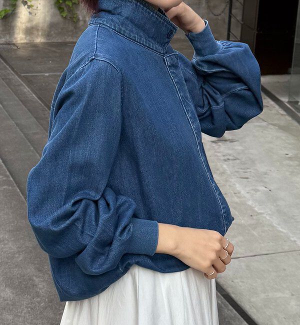  「Q.anos 2WAYデニムシャツ」|シャツ・ブラウス|