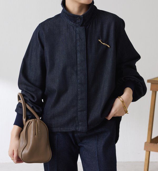  「Q.anos 2WAYデニムシャツ」|シャツ・ブラウス|