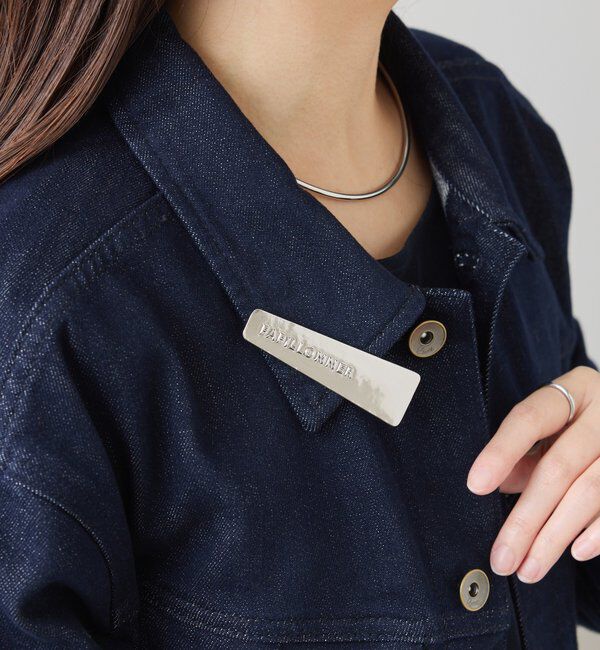  「【PAPILLONNER/パピヨネ】メタルロゴ入りヘアクリップ」|リング|