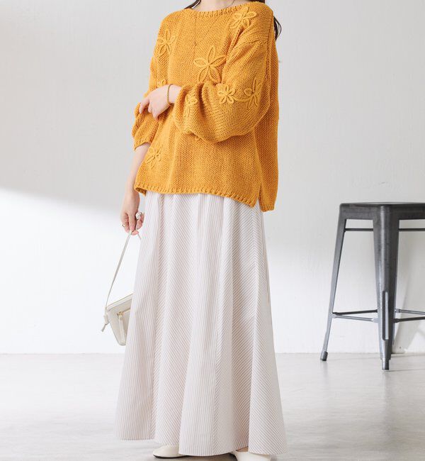  「パネルストライプスカート」|スカート|