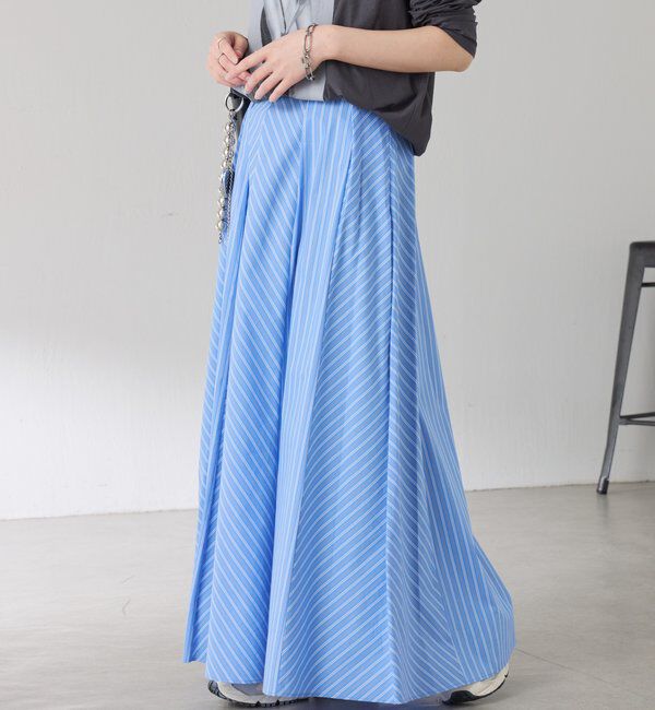  「パネルストライプスカート」|スカート|