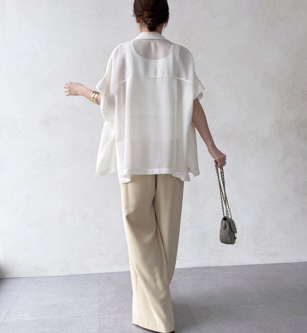  「【累計販売数3万枚突破/21色4サイズ展開！】タックワイドパンツ」|チノ|