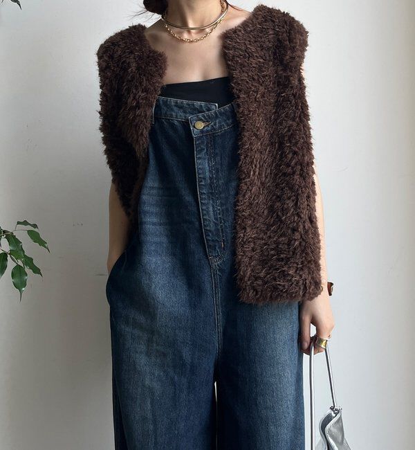  「【WEB限定】 デニムオールインワン」|ワンピース|