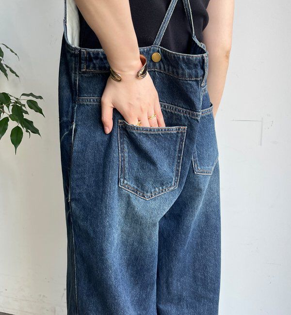  「【WEB限定】 デニムオールインワン」|ワンピース|
