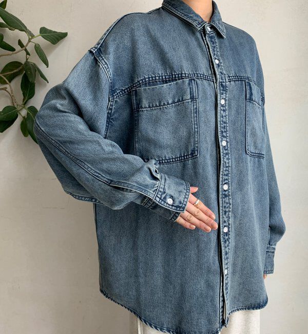  「リヨセルデニムポケットシャツ」|シャツ・ブラウス|
