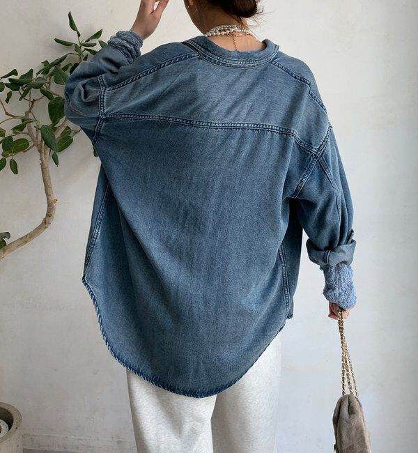  「リヨセルデニムポケットシャツ」|シャツ・ブラウス|