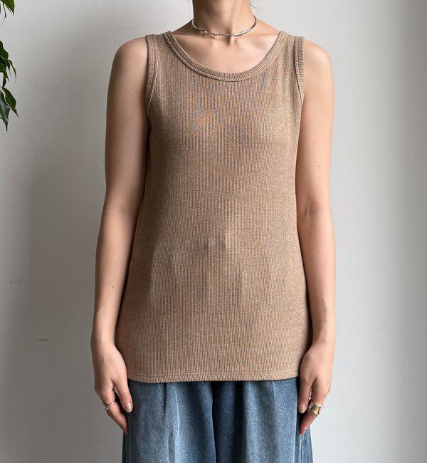  「【新色追加/インフルエンサーSAKURA企画】ラメスウェットタンクセット」|Tシャツ・カットソー|