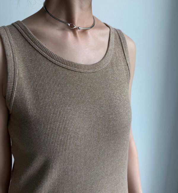  「【新色追加/インフルエンサーSAKURA企画】ラメスウェットタンクセット」|Tシャツ・カットソー|