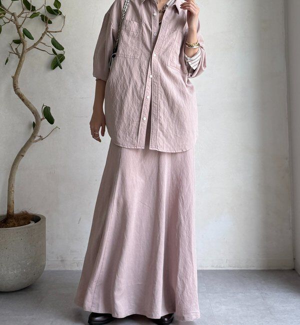  「【セットアップ対応】ピグメントライクシャツ」|シャツ・ブラウス|