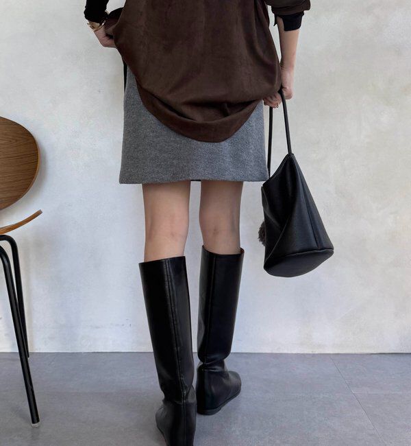  「ブークレーウールミニスカート」|スカート|