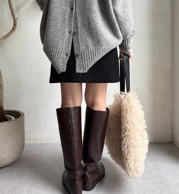  「ブークレーウールミニスカート」|スカート|