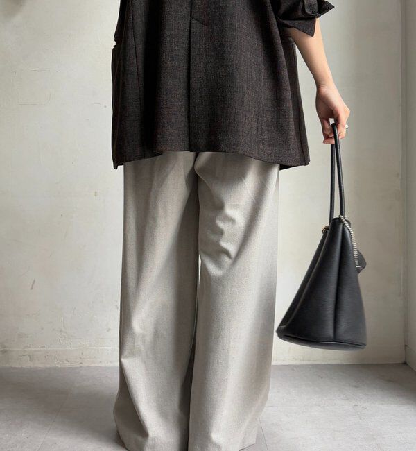  「ウォームタックワイドパンツ」|チノ|