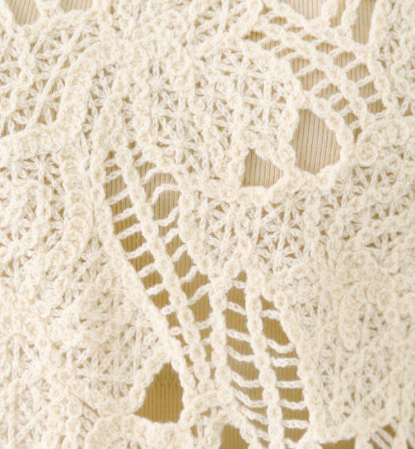  「透かしあみレースミニワンピース」|ワンピース|