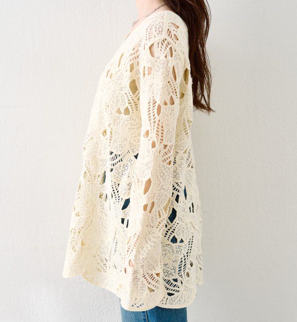  「透かしあみレースミニワンピース」|ワンピース|