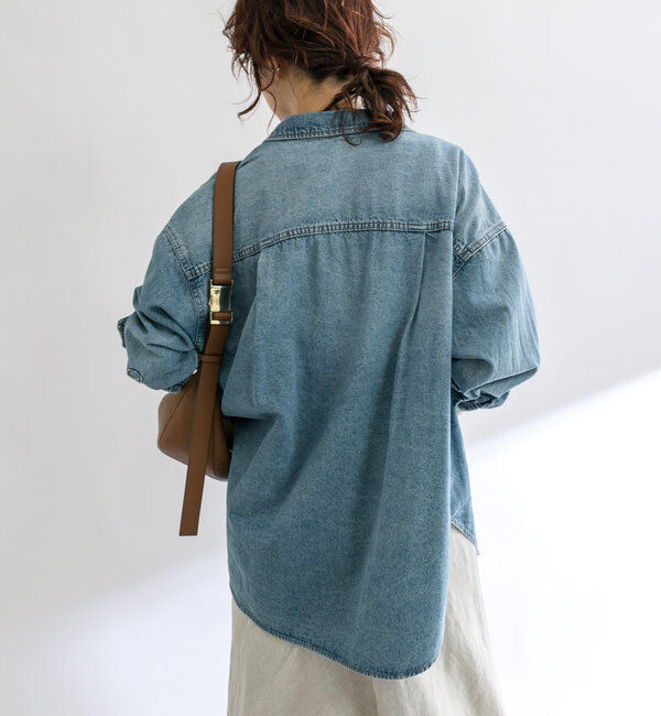  「【ベストセラー】【MONN.:.(モン)】ビッグデニムシャツ」|シャツ・ブラウス|