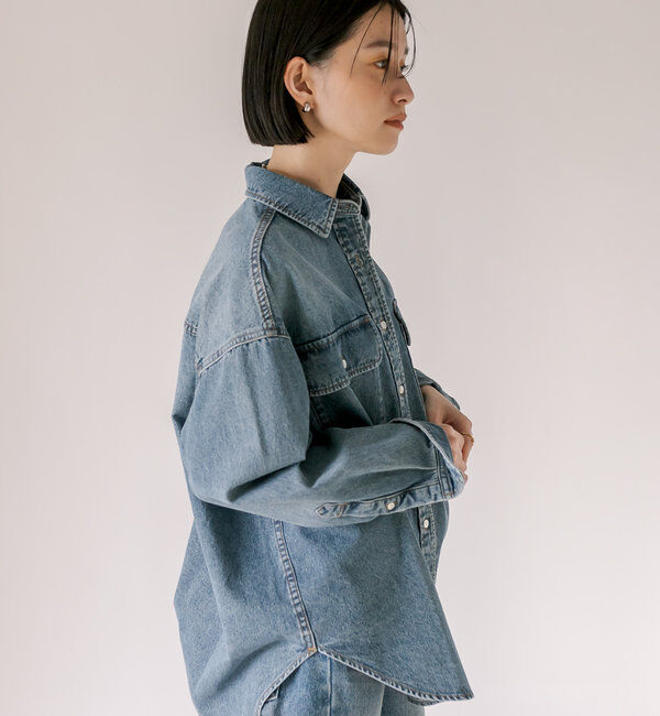  「【ベストセラー】【MONN.:.(モン)】ビッグデニムシャツ」|シャツ・ブラウス|