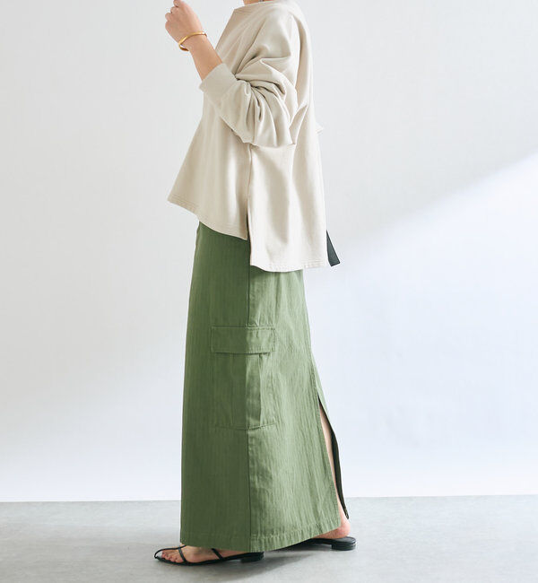  「【大人が着やすい】キーネックオーバースウェット」|Tシャツ・カットソー|