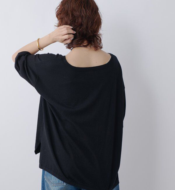  「【MONN.:. （モン）】LOOSE KNIT Tee」|ニット・セーター|
