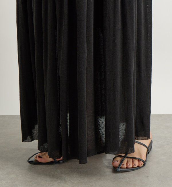  「【上品な印象に】シアーフライスギャザースカート」|スカート|