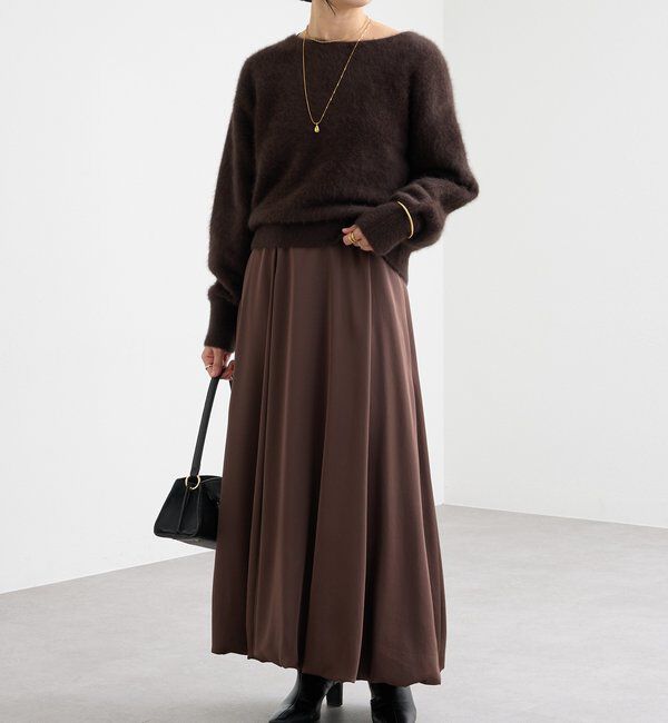  「【美シルエット】サテンバルーンスカート」|スカート|