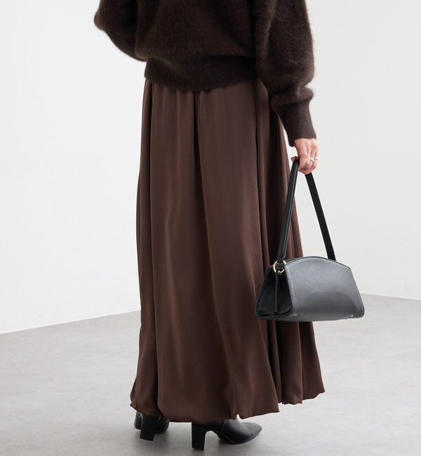  「【美シルエット】サテンバルーンスカート」|スカート|