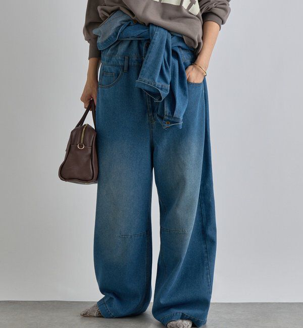  「【一枚で決まる】デニムジャンプスーツ」|ワンピース|
