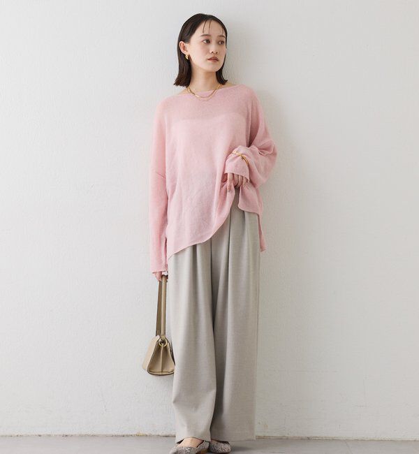  「【リニューアル】2wayスパングルシアーニット」|ニット・セーター|