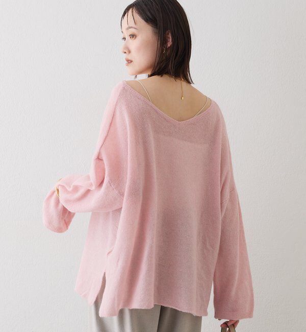  「【リニューアル】2wayスパングルシアーニット」|ニット・セーター|