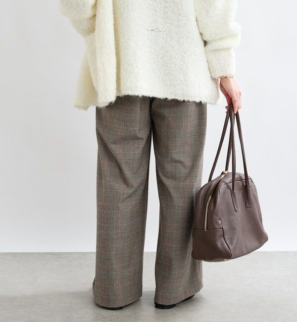  「【最高気温5度の寒い日に！/すっきり見え】ウォームタックワイドスラックス」|チノ|