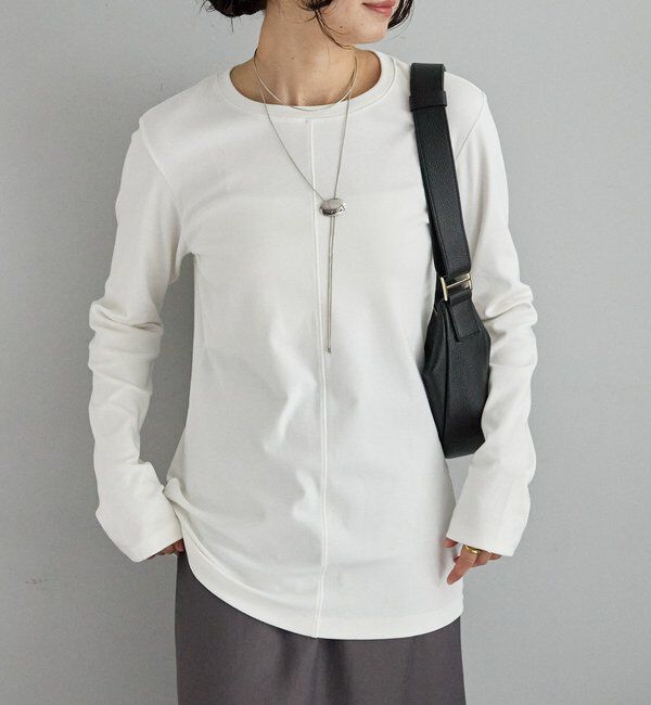  「MYSELFbyRD/PATCHING LONG TEE」|Tシャツ・カットソー|オフホワイト