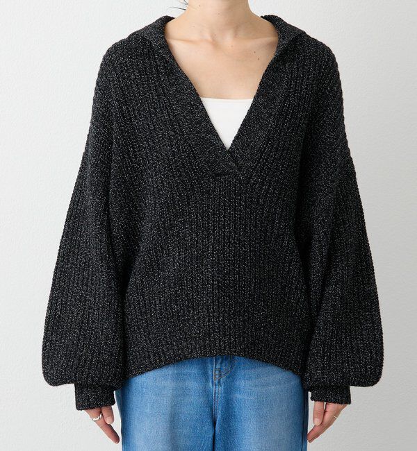  「【抜け感のある着こなしに】メランジスキッパーニット」|ニット・セーター|