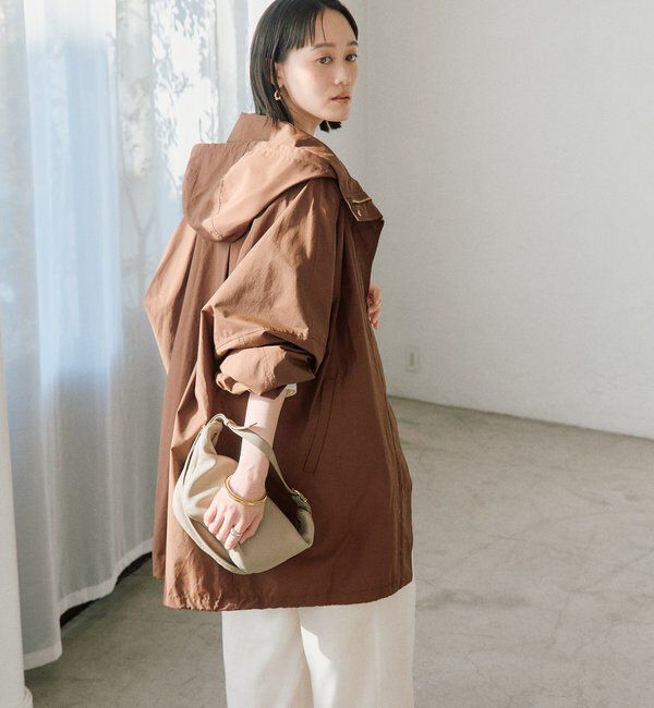  「【花粉ガード・撥水加工・UVカット機能】ドルマンフーディライトコート」|その他|